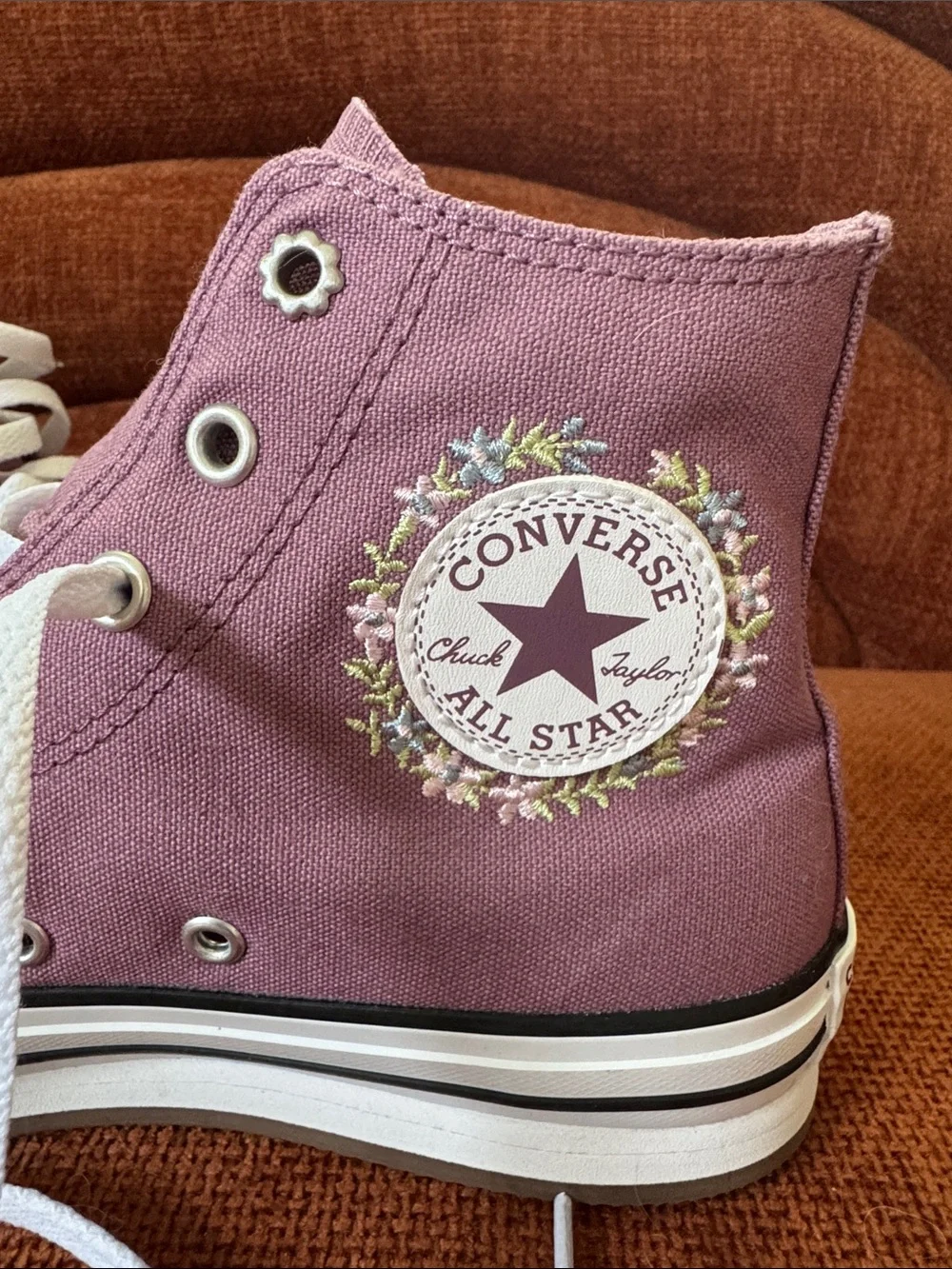 Converse High Top Sneakers in Dusty Rose